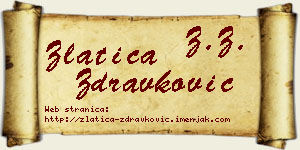 Zlatica Zdravković vizit kartica